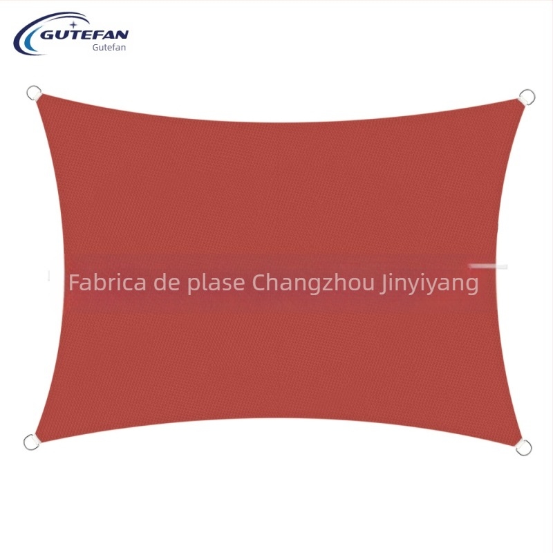 Țesătură de umbrire triunghiulară, poliester 160GSM, index de rezistență la apă 300, strat PU, fără montaj