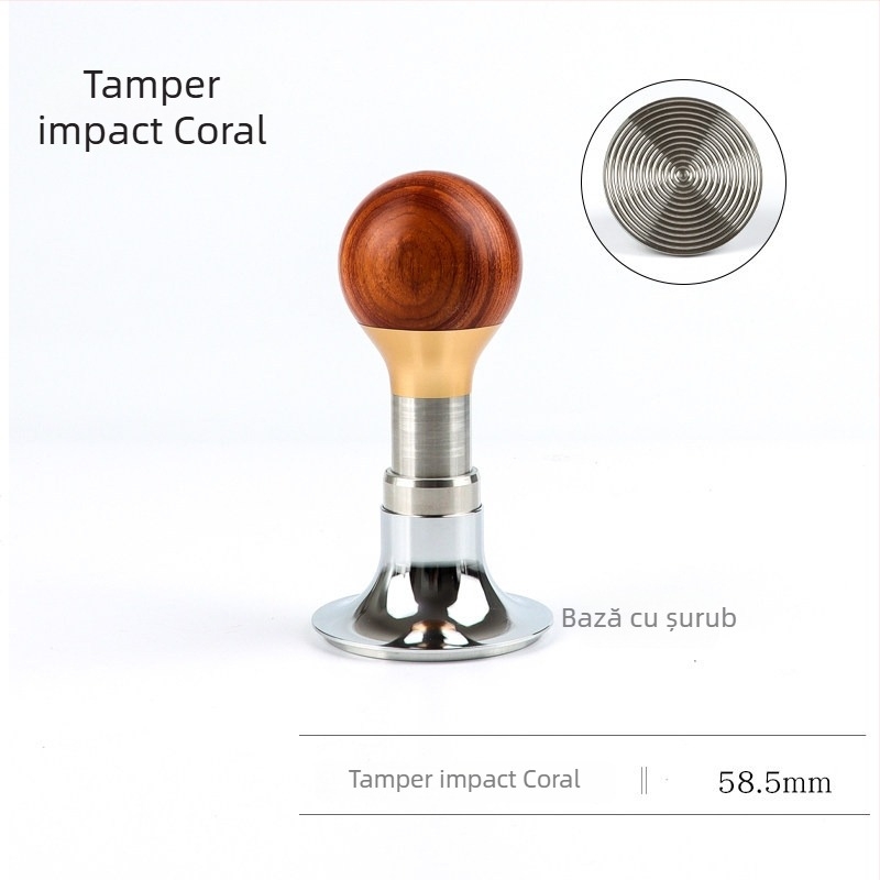 Accesoriu pentru tampare espresso pentru uz casnic, oțel inoxidabil 304, stil simplu, model DXP752721696540, ambalaj pungă cu bule