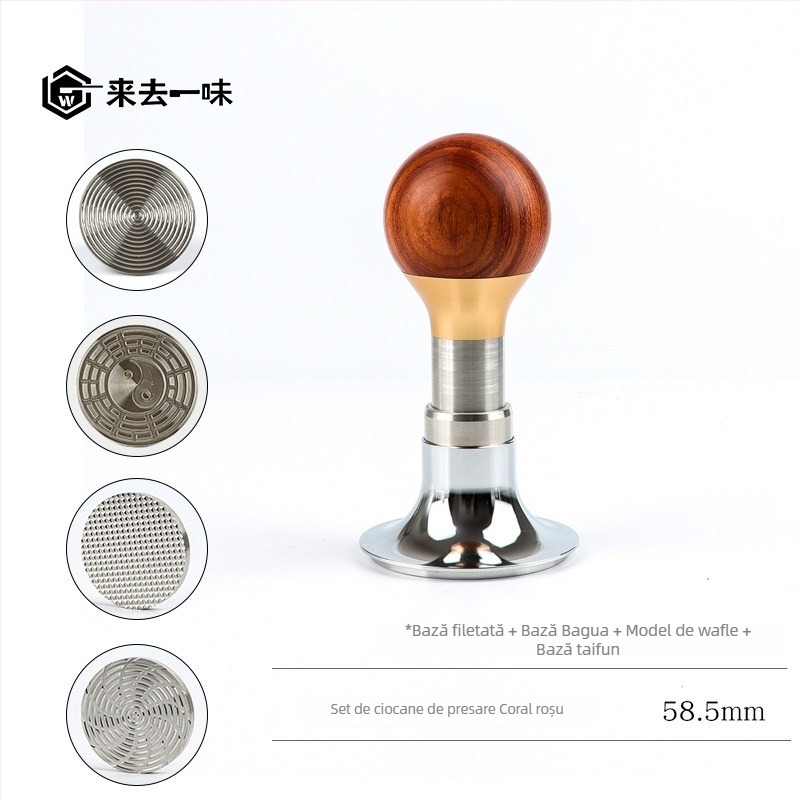 Accesoriu pentru tampare espresso pentru uz casnic, oțel inoxidabil 304, stil simplu, model DXP752721696540, ambalaj pungă cu bule