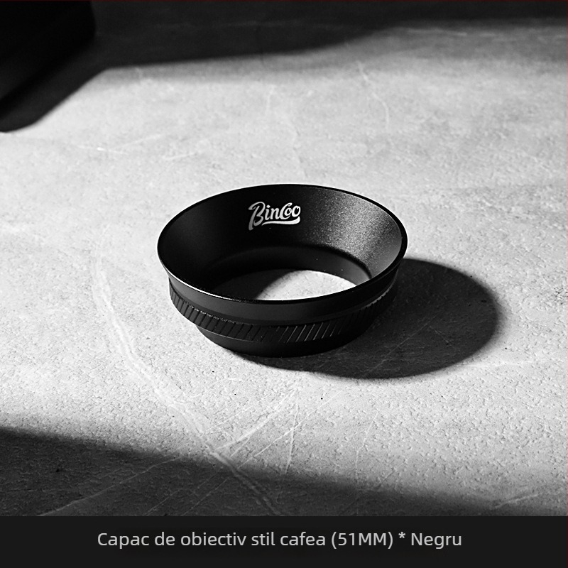 Mâner portafiltru espresso cu inel magnetic pentru praf, 51/53/58 mm, aliaj de aluminiu