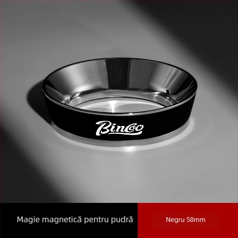 Mâner portafiltru espresso cu inel magnetic pentru praf, 51/53/58 mm, aliaj de aluminiu