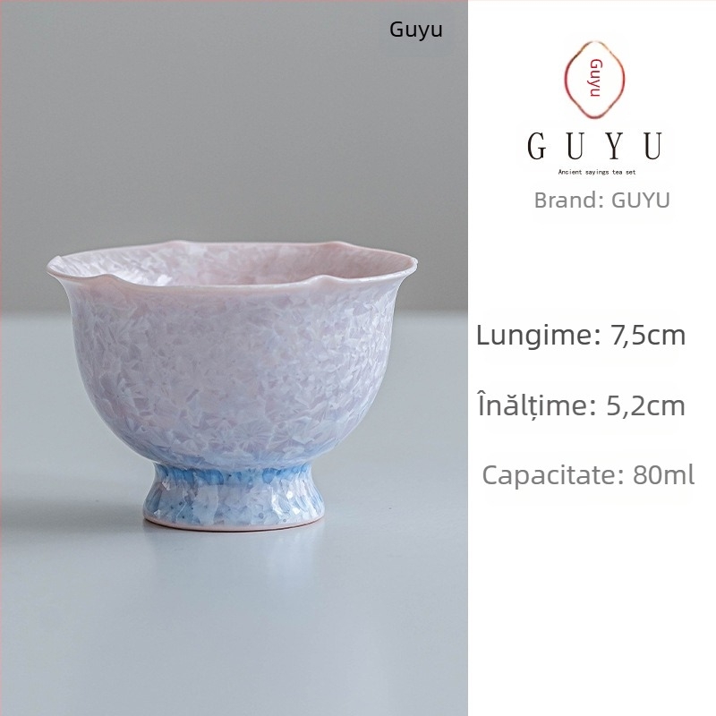 Ceasca de ceai Gongfu din porțelan, stil chinezesc, origine Fujian, pentru o singură porție, cadou de afaceri ideal