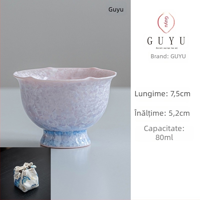 Ceasca de ceai Gongfu din porțelan, stil chinezesc, origine Fujian, pentru o singură porție, cadou de afaceri ideal