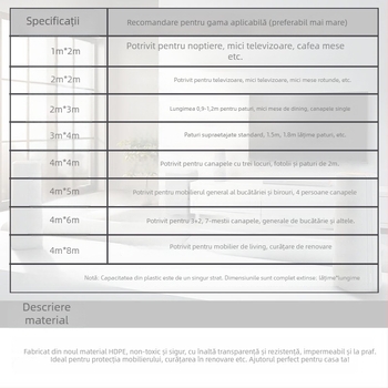 Material de protecție împotriva prafului pentru canapea și pat – Stil simplu și modern pentru living; Spațiu: living; Material: Alt