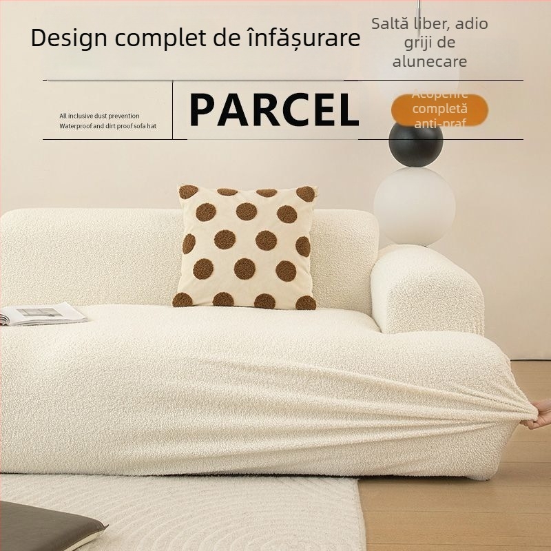 Husă de canapea pentru colțar, din poliester, culoare solidă, stil minimalist modern