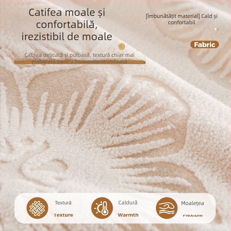 Husă de canapea din lână – model floral, pentru canapelele modulare, protecție împotriva zgârieturilor pisicilor, acoperire de 360°