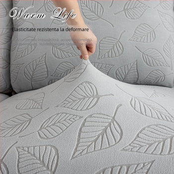 Husa pentru canapea Bright piano, poliester, pentru canapele combinate, model solid, stil simplu modern