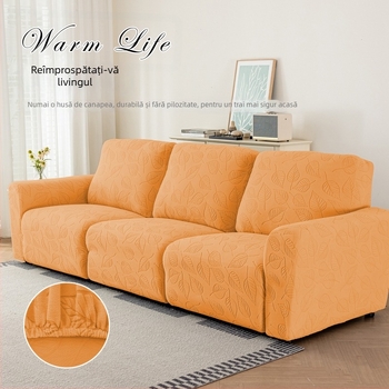 Husa pentru canapea Bright piano, poliester, pentru canapele combinate, model solid, stil simplu modern