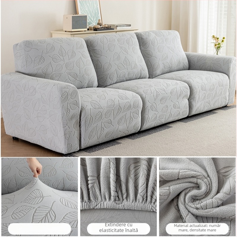 Husa pentru canapea Bright piano, poliester, pentru canapele combinate, model solid, stil simplu modern