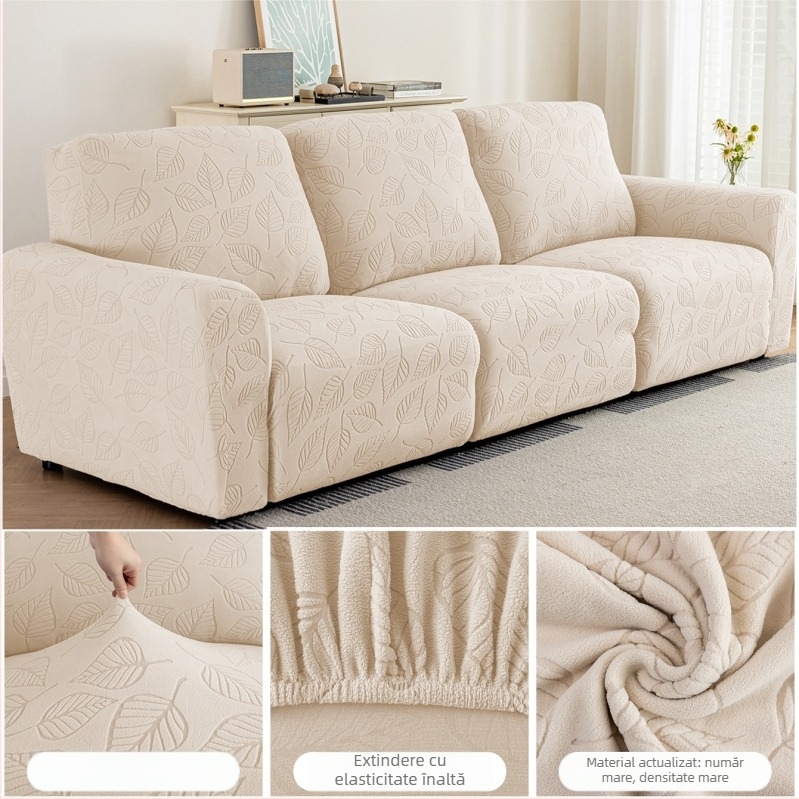 Husa pentru canapea Bright piano, poliester, pentru canapele combinate, model solid, stil simplu modern