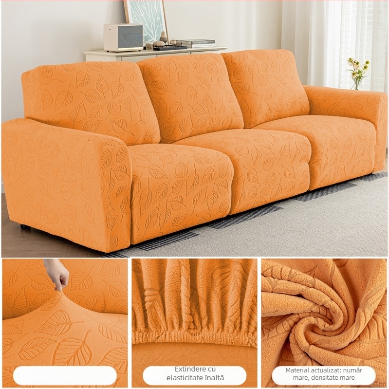 Husa pentru canapea Bright piano, poliester, pentru canapele combinate, model solid, stil simplu modern