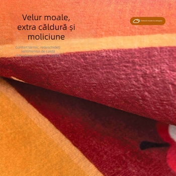 Pad de canapea cu model desene animate, antiderapant, din lână acrilică, potrivit pentru canapea modulară