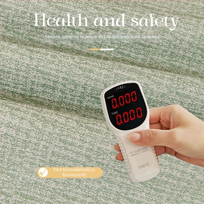 Husă de canapea din bumbac și in, antialunecare, model solid, stil japonez, tip pernă, Shuyi