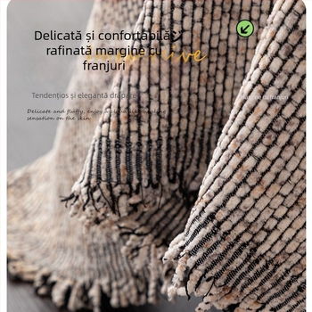 Prosop de canapea din chenille pentru două locuri, stil Nordic, tip pernă, husă de protecție împotriva prafului