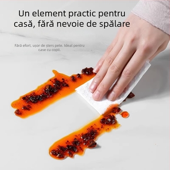 Masă rotundă din PVC – impermeabilă, rezistentă la ulei, protejează împotriva arsurilor și izolație termică