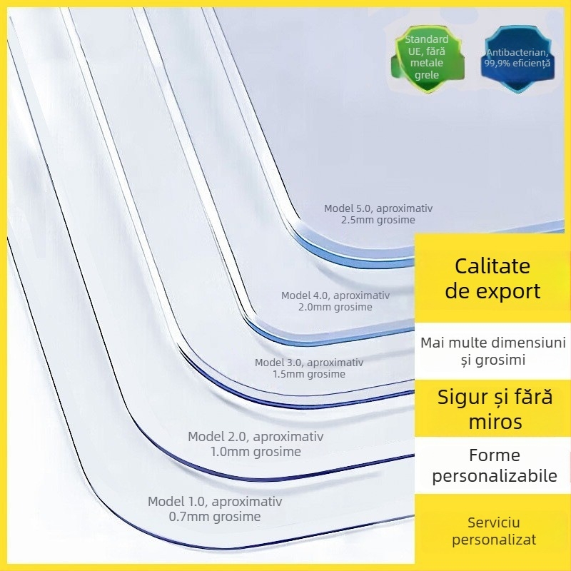 Masă rotundă din PVC – impermeabilă, rezistentă la ulei, protejează împotriva arsurilor și izolație termică