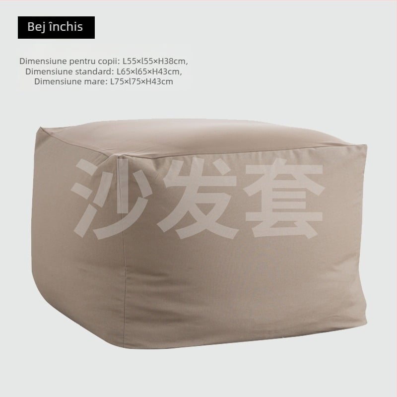 Husă pentru canapea în stil Muji Japonez, țesătură 100% poliester, lavabilă și detașabilă, pentru canapele modulare, model 38545425181