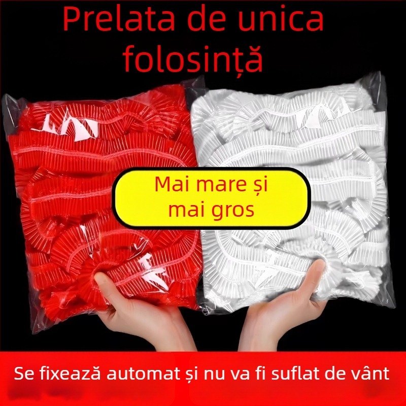 Masă de unică folosință din plastic, rotundă – impermeabilă, rezistentă la praf și la ulei, stil festiv.
