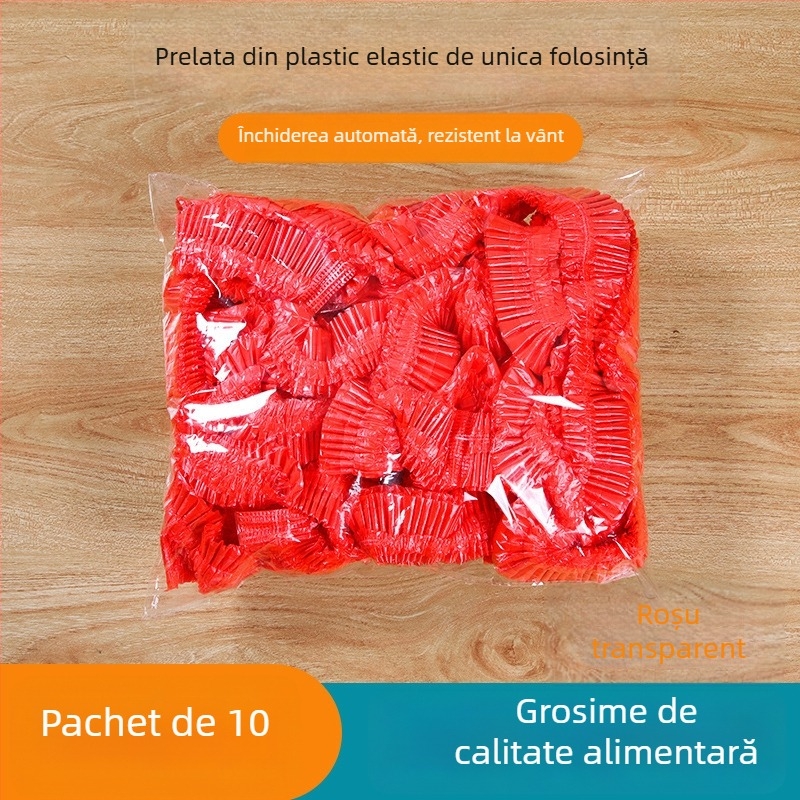 Masă de unică folosință din plastic, rotundă – impermeabilă, rezistentă la praf și la ulei, stil festiv.