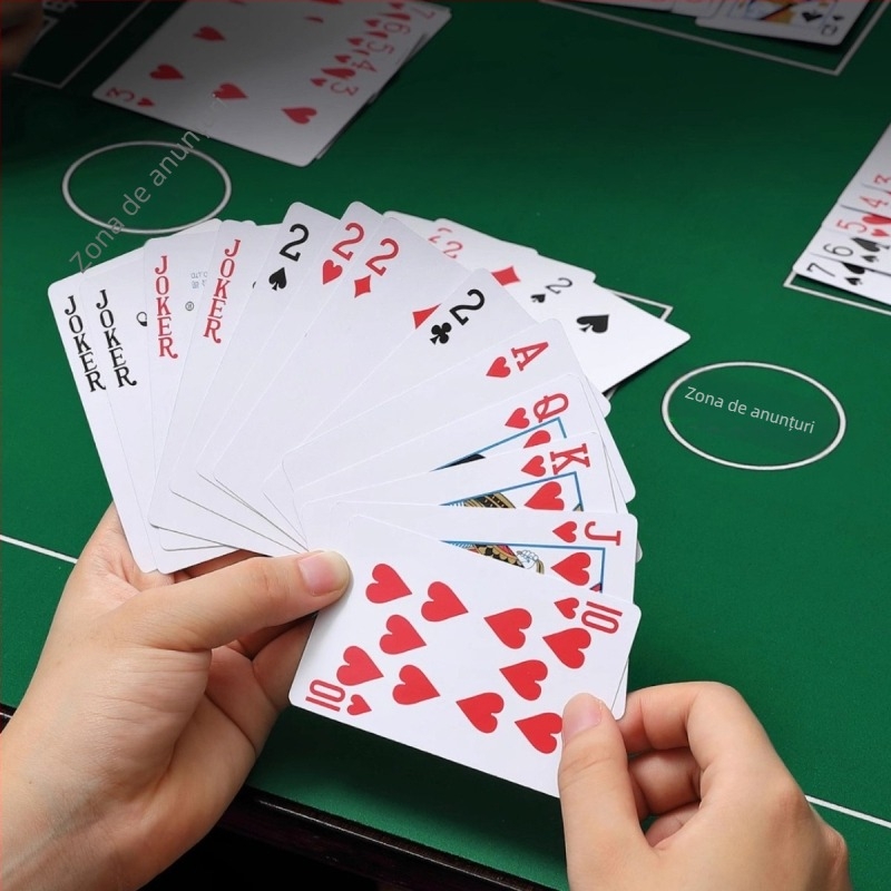 Față de masă pentru jocuri de cărți și poker, pătrată, antiderapantă, silențioasă, rezistentă la uzură