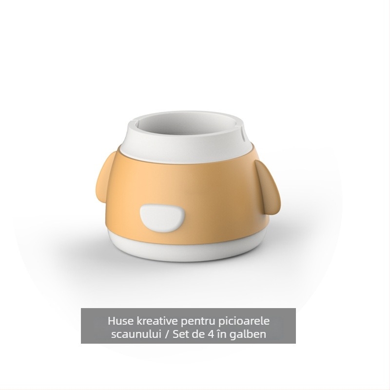 Capace din silicon pentru picioarele scaunului, rotunde, rezistente la uzură, stil modern minimalist (Material: silicon; Formă: rotund; Funcție: rezistență la uzură; Stil: modern minimalist; Brand: Sun Xiaomei)