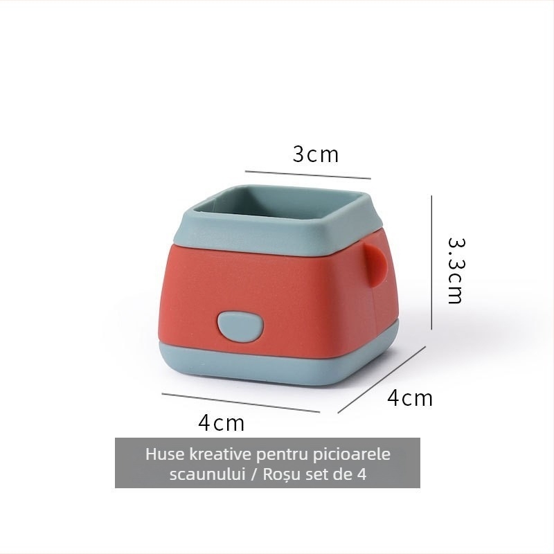 Capace din silicon pentru picioarele scaunului, rotunde, rezistente la uzură, stil modern minimalist (Material: silicon; Formă: rotund; Funcție: rezistență la uzură; Stil: modern minimalist; Brand: Sun Xiaomei)