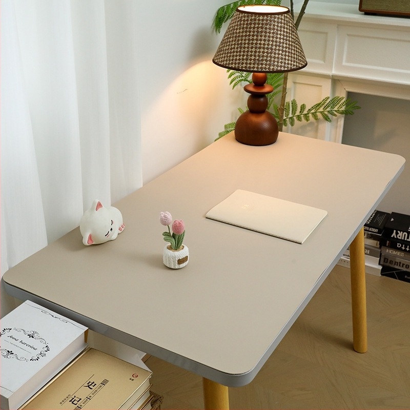 Covoraș de masă din piele, dreptunghiular, impermeabil, rezistent la ulei, anti-alunecare, durabil, pentru învățare și calculator la copii