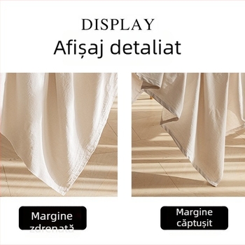 Gao Pai față de masă din bumbac 100%, dreptunghiulară, monocromă, stil modern simplu