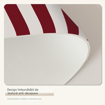 Față de masă pătrată PVC, anti-pliuri, stil retro, model cu grilă