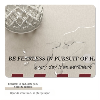 Față de masă pătrată PVC, anti-pliuri, stil retro, model cu grilă