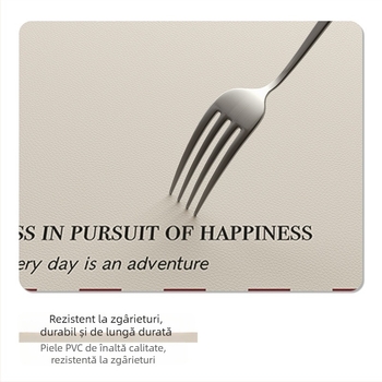 Față de masă pătrată PVC, anti-pliuri, stil retro, model cu grilă