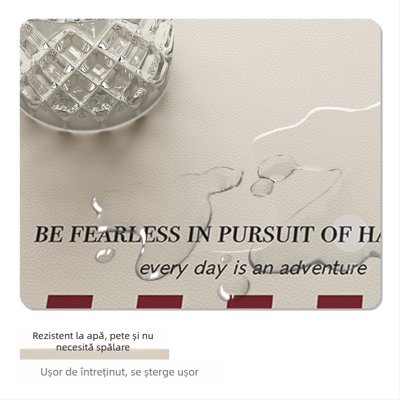 Față de masă pătrată PVC, anti-pliuri, stil retro, model cu grilă