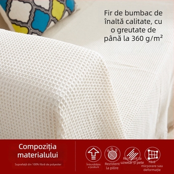 Husă pentru canapea din poliester, model cu dungi, stil simplu