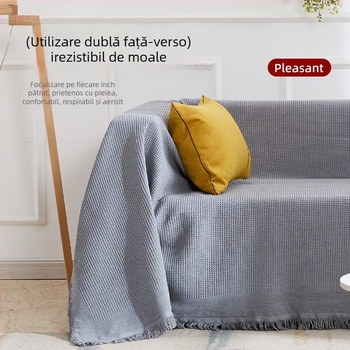 Husă pentru canapea din poliester, model cu dungi, stil simplu