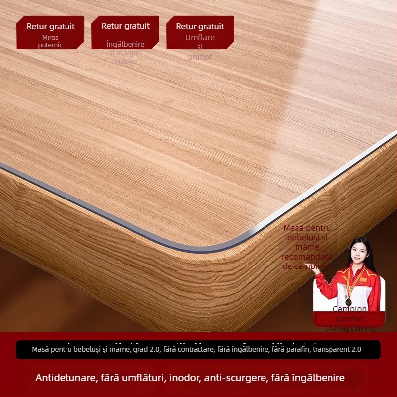 Față de masă pătrată, cu model grilă, anti-încrețire, din fibră elastică de poliuretan (spandex)