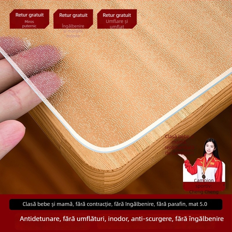 Față de masă pătrată, cu model grilă, anti-încrețire, din fibră elastică de poliuretan (spandex)