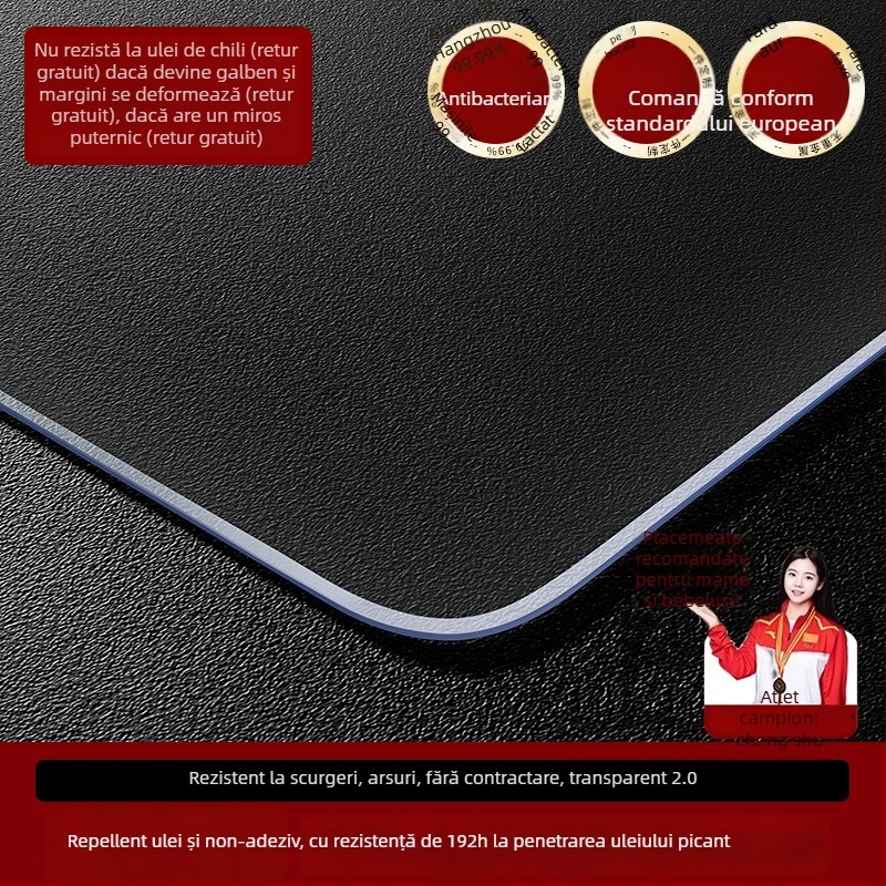 Față de masă pătrată, cu model grilă, anti-încrețire, din fibră elastică de poliuretan (spandex)