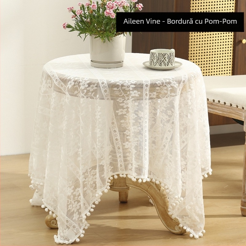 Față de masă, Yuro, stil francez, model floral, poliester