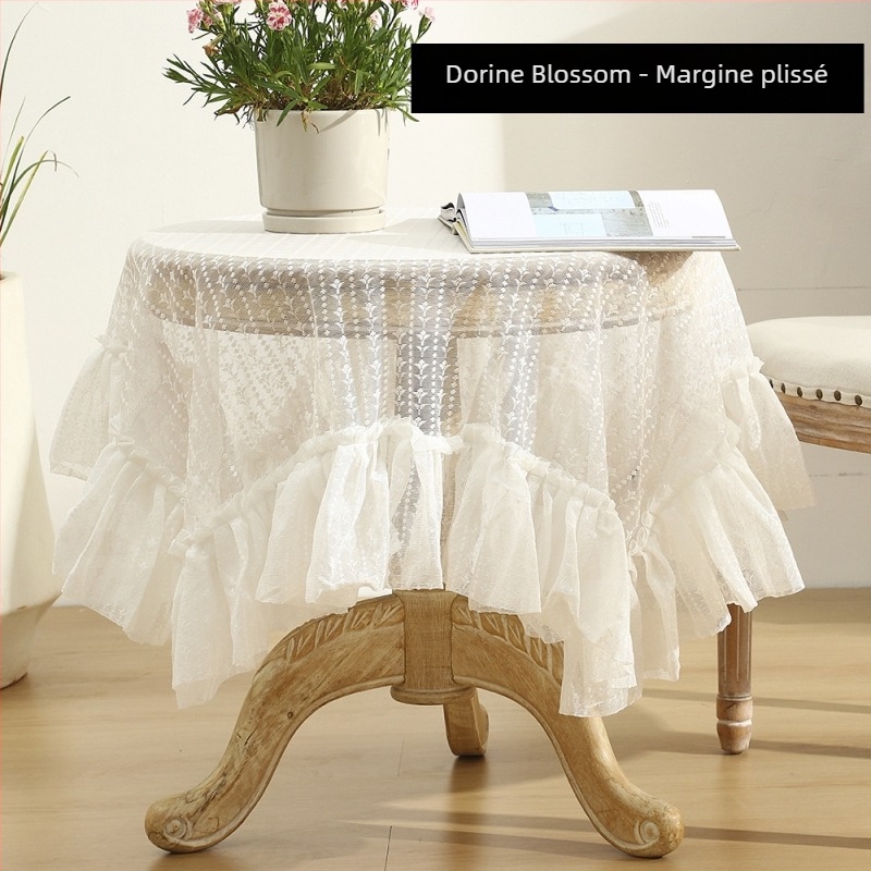 Față de masă, Yuro, stil francez, model floral, poliester