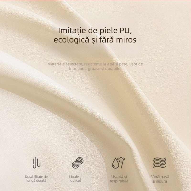 Protecție de canapea pentru animale – impermeabilă, anti-urină, anti-alunecare, cu aspect piele artificială, pentru canapele modulare