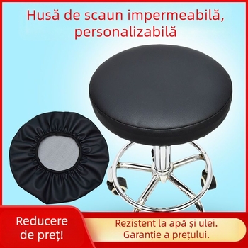 Husă circulară impermeabilă pentru taburet – PVC, rezistentă la temperaturi înalte, design simplu și modern