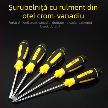 Șurubelniță cu cap Phillips și plat, cu suport magnetic, economie de efort, Torx, manual, lungime 4/5/6 inci