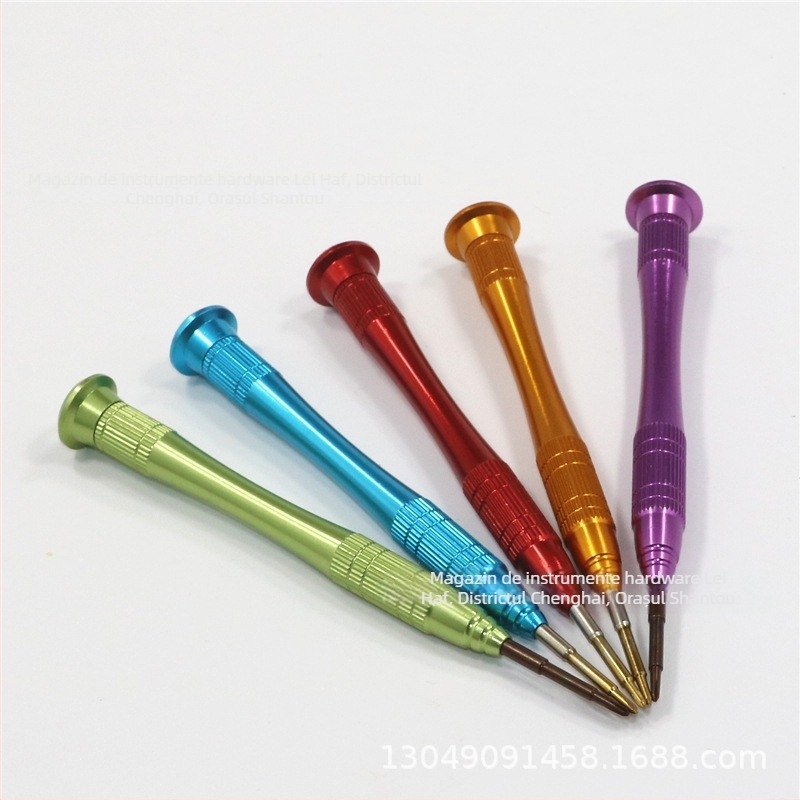 Set de șurubelnițe manuale din aliaj de aluminiu, cu biți din oțel S2 magnetici, cruce Philips și Torx (T2, T5, T6)