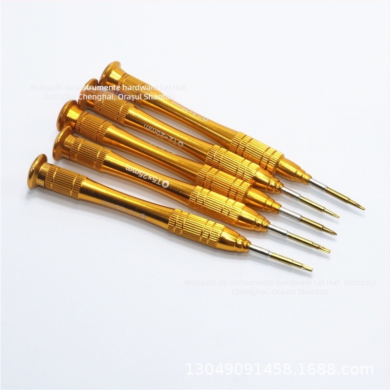 Set de șurubelnițe manuale din aliaj de aluminiu, cu biți din oțel S2 magnetici, cruce Philips și Torx (T2, T5, T6)