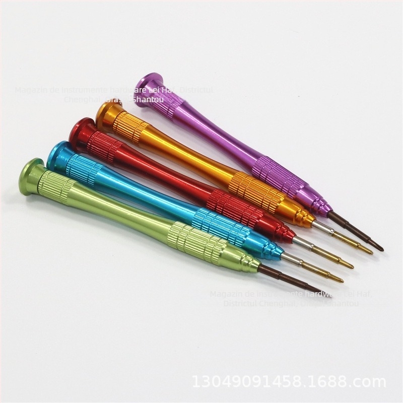 Set de șurubelnițe manuale din aliaj de aluminiu, cu biți din oțel S2 magnetici, cruce Philips și Torx (T2, T5, T6)