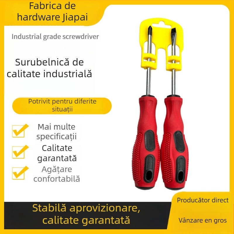 Șurubelniță magnetică cu cap Phillips și cap plat, din oțel 45#, Jiapan
