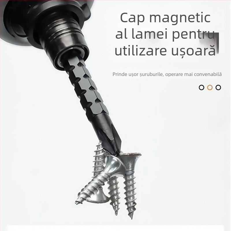Șurubelniță cu ratchet semi-automat, mâner telescopic dublă utilizare – trusă compactă multifuncțională pentru reparații casnice