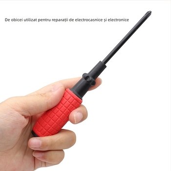 Șurubelniță magnetică cu mâner tip granat, capete plat și Philips, oțel carbon, 43 g – QST EXPRESS