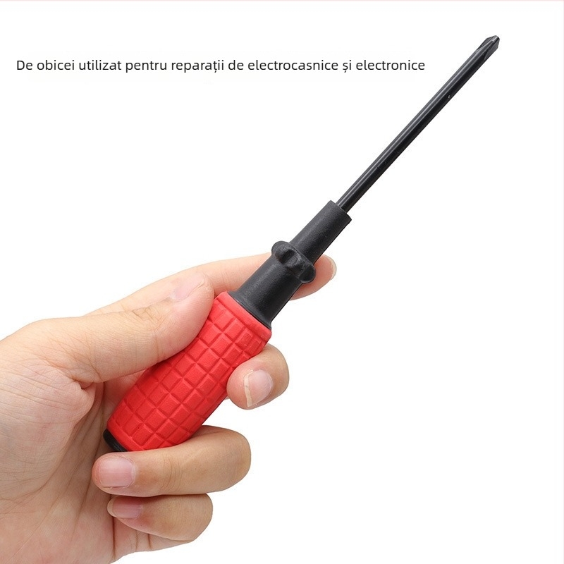 Șurubelniță magnetică cu mâner tip granat, capete plat și Philips, oțel carbon, 43 g – QST EXPRESS