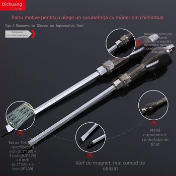 Yonggong 106 șurubelniță, oțel crom-vanadiu, izolat, magnetic, greutate 0.15–0.24 kg